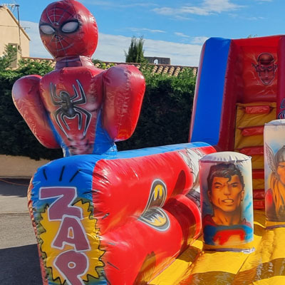  château gonflable Super-Heros