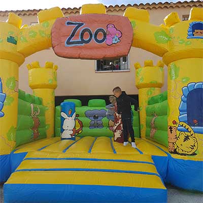  château zoo gonflable