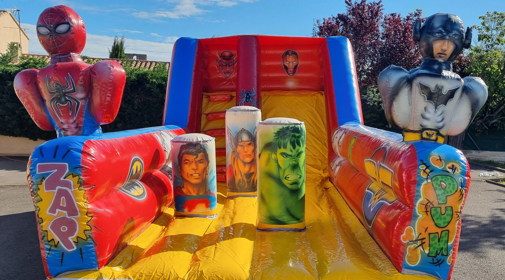 Le toboggan et les obstacles